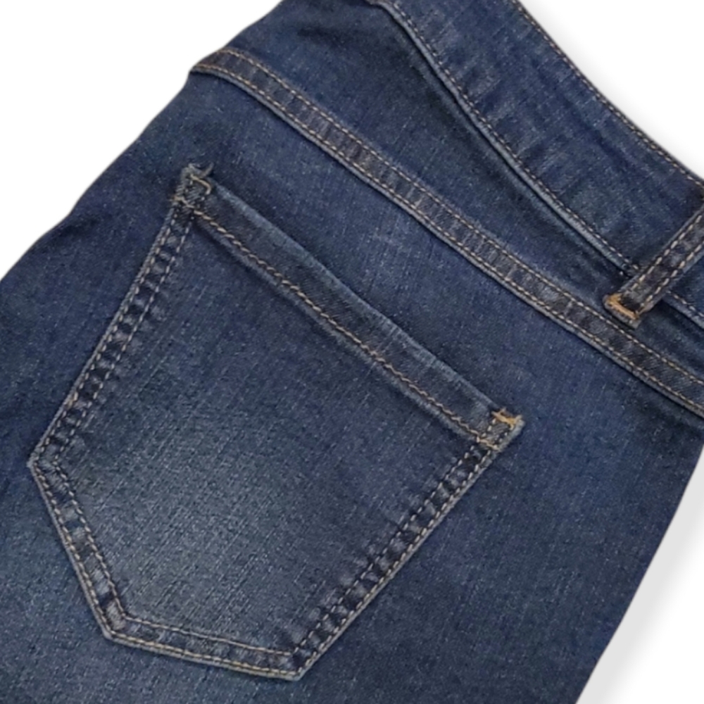 🦋d.jeans High-Rise Skinny Ankle Stretch Jeans, with Raw Hem, Size 6